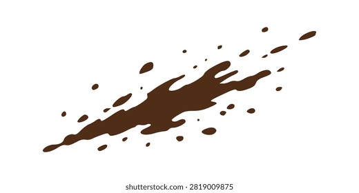 Scattered Mud Droplets On Bright Surface