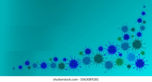 scattered multicolored blots