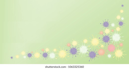 scattered multicolored blots