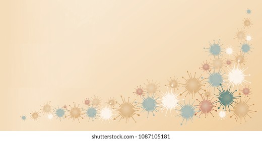 scattered multicolored blots