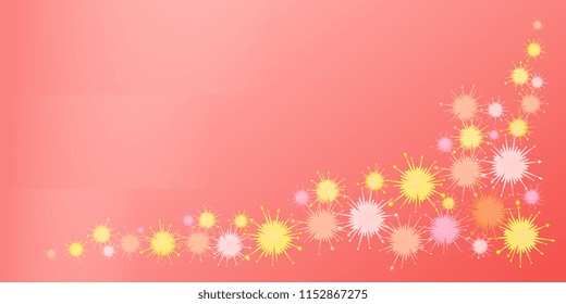 scattered multicolored blots