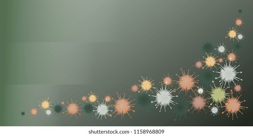 scattered multicolored blots