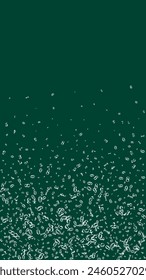 Scattered numbers. White chalk digits flying chaotic. Back to school mathematics banner on blackboard background. Falling numbers vector illustration.