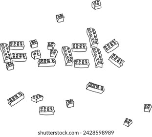 Scattered parts of a construction set, collected into a word.