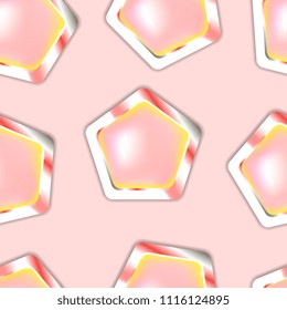 scattered pentagonal jewelry