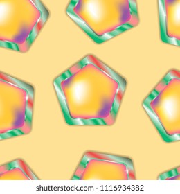 scattered pentagonal jewelry
