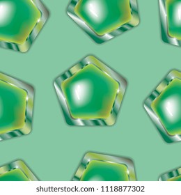 scattered pentagonal jewelry