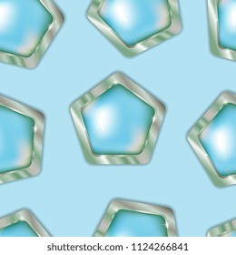 scattered pentagonal jewelry