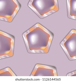 scattered pentagonal jewelry