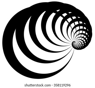 Scattered, random circles. Abstract monochrome vector illustration.