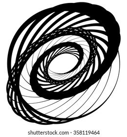 Scattered, random circles. Abstract monochrome vector illustration.