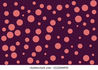 Scattered random colorful dots and points dispersion on colorful background. Bold colorful spots dispersing overlay template. Modern vector illustration.