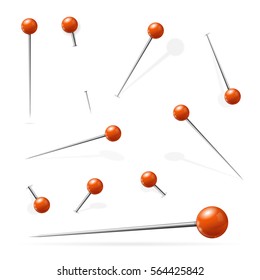 Gespeicherte Nährottchen oder Pin Set Equipment für Schneider. Vektorgrafik