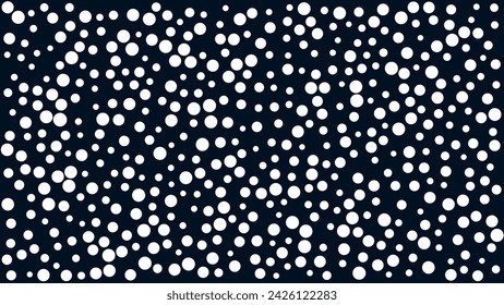 Círculo de lunares blanco disperso en fondo oscuro Fondo de pantalla