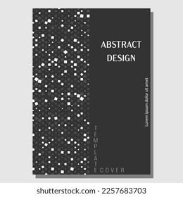 A scattering of squares. Template for the cover, book, poster, banner. The idea of interior design, prints and decorations. Creative design template