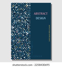 A scattering of squares. Template for the cover, book, poster, banner. The idea of interior design, prints and decorations. Creative design template