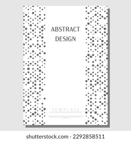 A scattering of squares. Template for the cover, book, poster, banner. The idea of interior design, prints and decorations. Creative design template