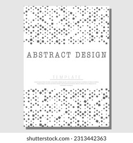 Eine Streuung der Quadrate. Vorlage für das Cover, Buch, Poster, Banner. Die Idee der Innenausstattung, der Drucke und der Dekoration. Vorlage für kreatives Design