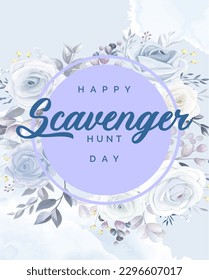 Scavenger Hunt Day, Holiday concept. Template for background, banner, card, poster, t-shirt with text inscription	