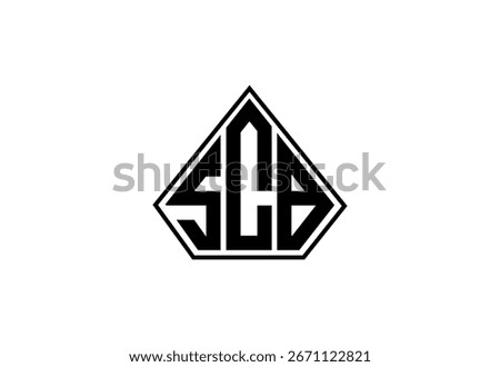 SCB Custom Monogram Logo Design.