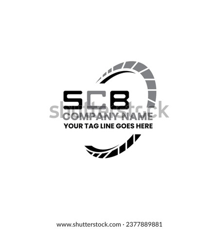 SCB letter logo vector design, SCB simple and modern logo. SCB luxurious alphabet design  