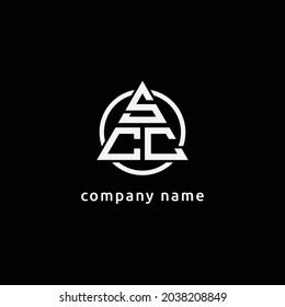 SCC, SC, CSS initial logo vector template 