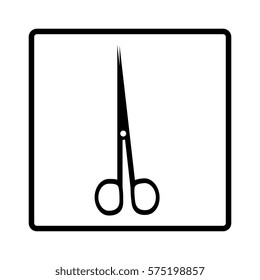 sccisors injury isolated icon