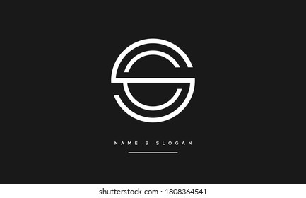 SC,CS,S,C Abstract Letters Logo Monogram