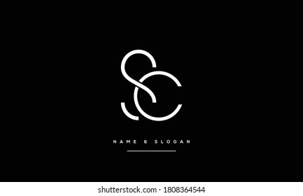 SC,CS,S,C Abstract Letters Logo Monogram