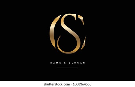 SC,CS,S,C Abstract Letters Logo Monogram