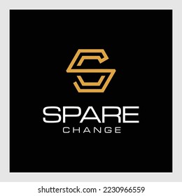 SC,CS,S,C Abstract Letters Logo Monogram