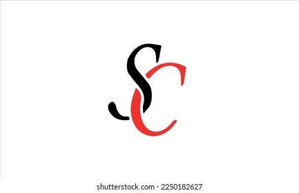 SC,CS,S,C Abstract Letters Logo Monogram