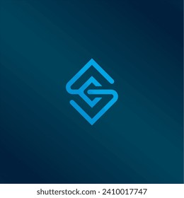 SC,CS,S,C Abstract Letters Logo Monogram