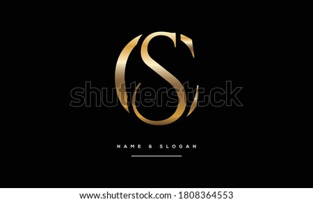 SC,CS,S,C Abstract Letters Logo Monogram