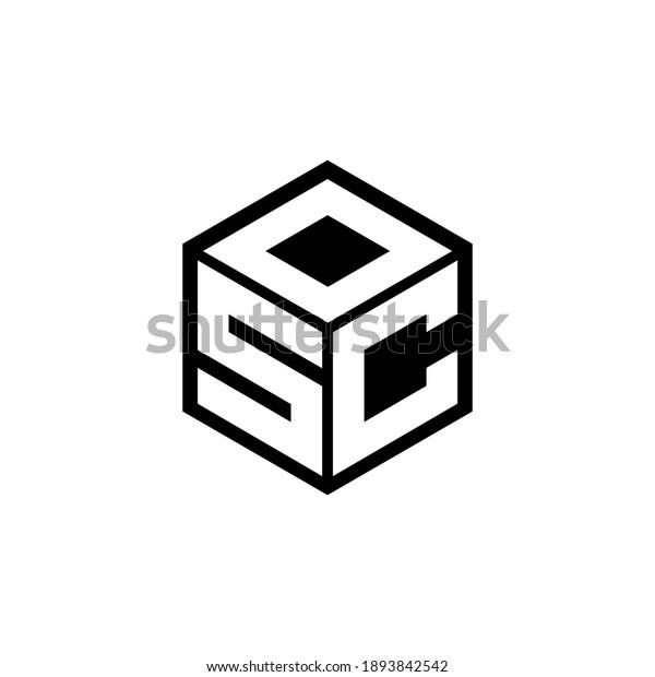 Scd Letter Logo Design White Background Stock Vector (Royalty Free ...