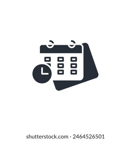 scedule icon. vector.Editable stroke.linear style sign for use web design,logo.Symbol illustration.