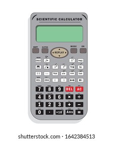 Sceintific calculator. Isolated on white background