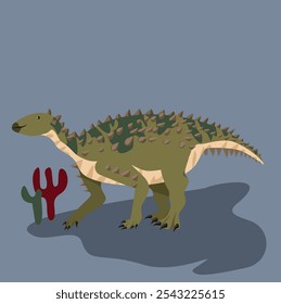 Scelidosaurus Herbivore Armored with small spikes, forages on the ground