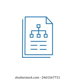 Scenario Analysis Vector Illustrtaion Icon Design