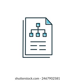 Scenario Analysis Vector Illustrtaion Icon Design