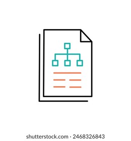 Scenario Analysis Vector Illustrtaion Icon Design