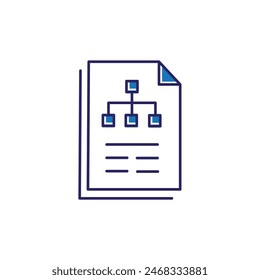 Scenario Analysis Vector Illustrtaion Icon Design