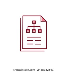 Scenario Analysis Vector Illustrtaion Icon Design