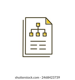 Scenario Analysis Vector Illustrtaion Icon Design