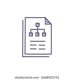 Scenario Analysis Vector Illustrtaion Icon Design