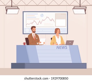 964 Cartoon news anchor Images, Stock Photos & Vectors | Shutterstock