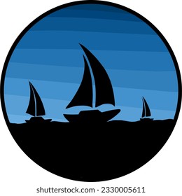 a scene in a circle that looks simple and elegant which is perfect for hanging on the wall and making on t-shirts
