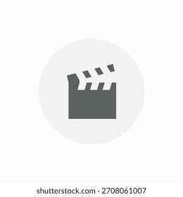 scene clap icon sign vector