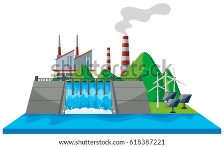 Similar – Foto Bild Wasserwand in Grün und Weiß als Wellenbrecher