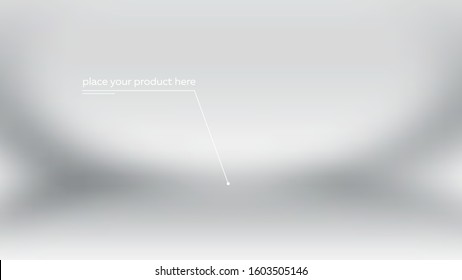 Scene for demonstration your product. Abstract light color background.